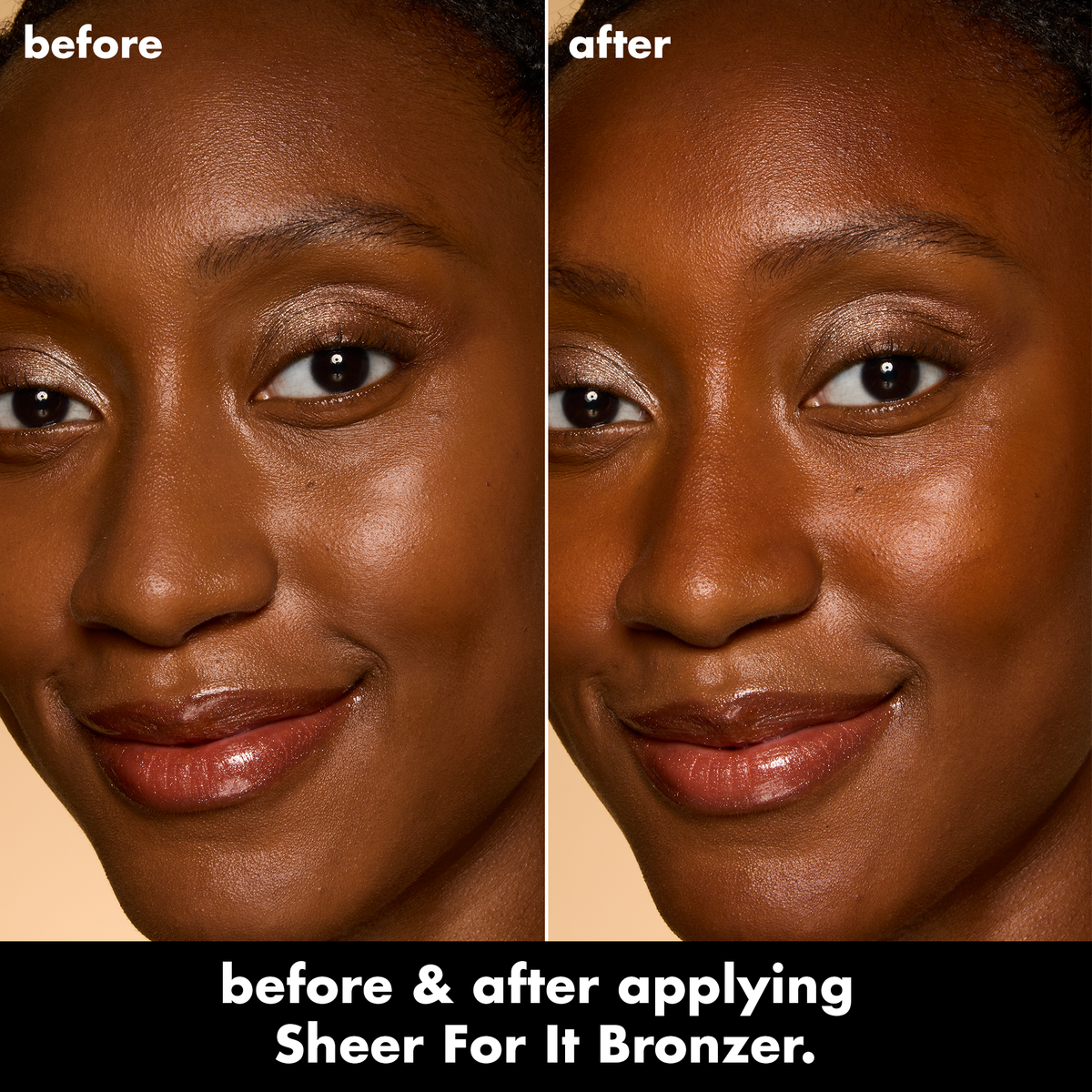Sheer For It Bronzer Tint - Tan/Deep Warm Terracotta