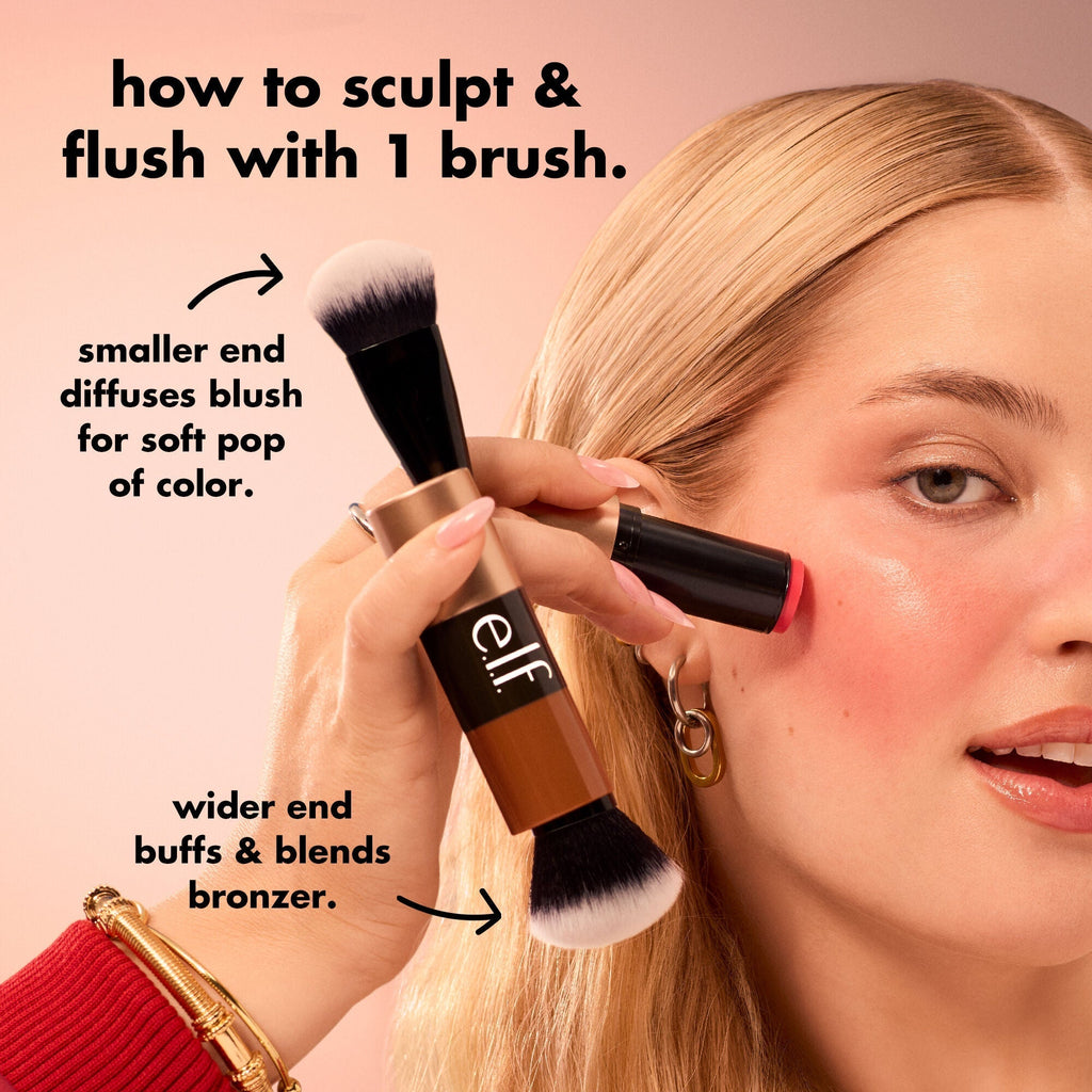 Cream Blush & Bronzer Duo Brush